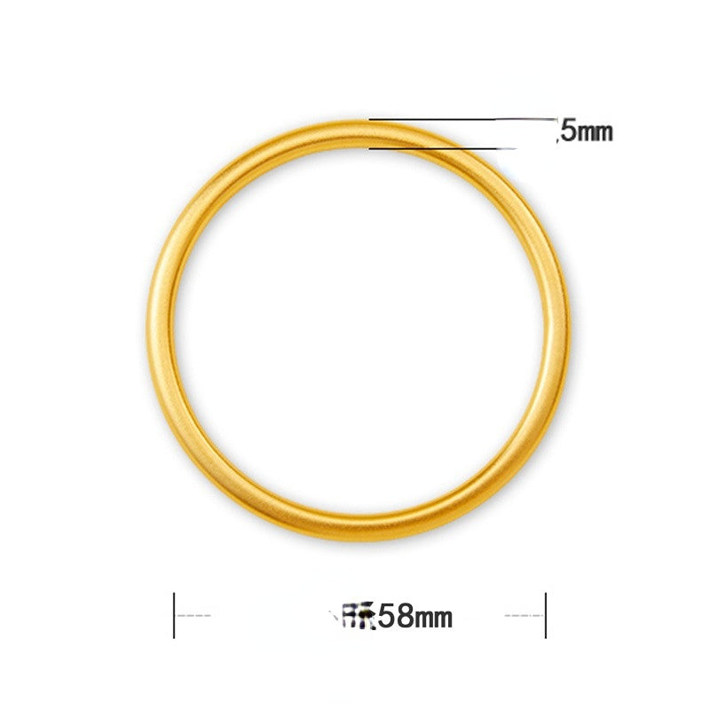 Wholesale Sand Gold Matte Brass Bracelet